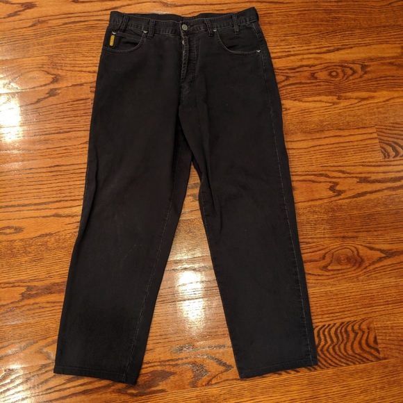Armani Jeans Black Corduroy Pants 34/32 - Picture 1 of 6